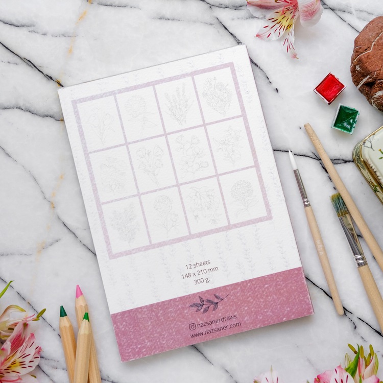 Suluboya Boyama Kitabı | FLORAL
