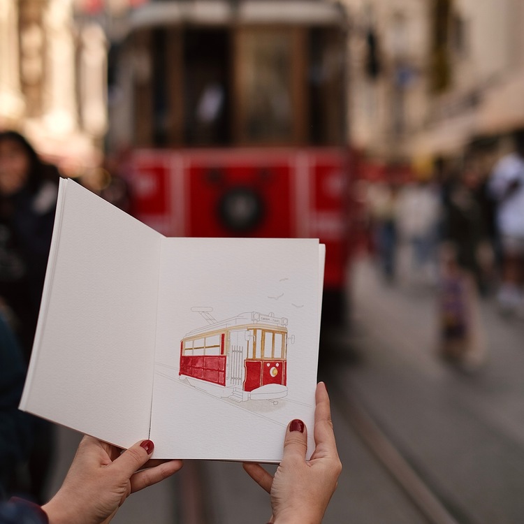 Suluboya Boyama Kitabı | İSTANBUL