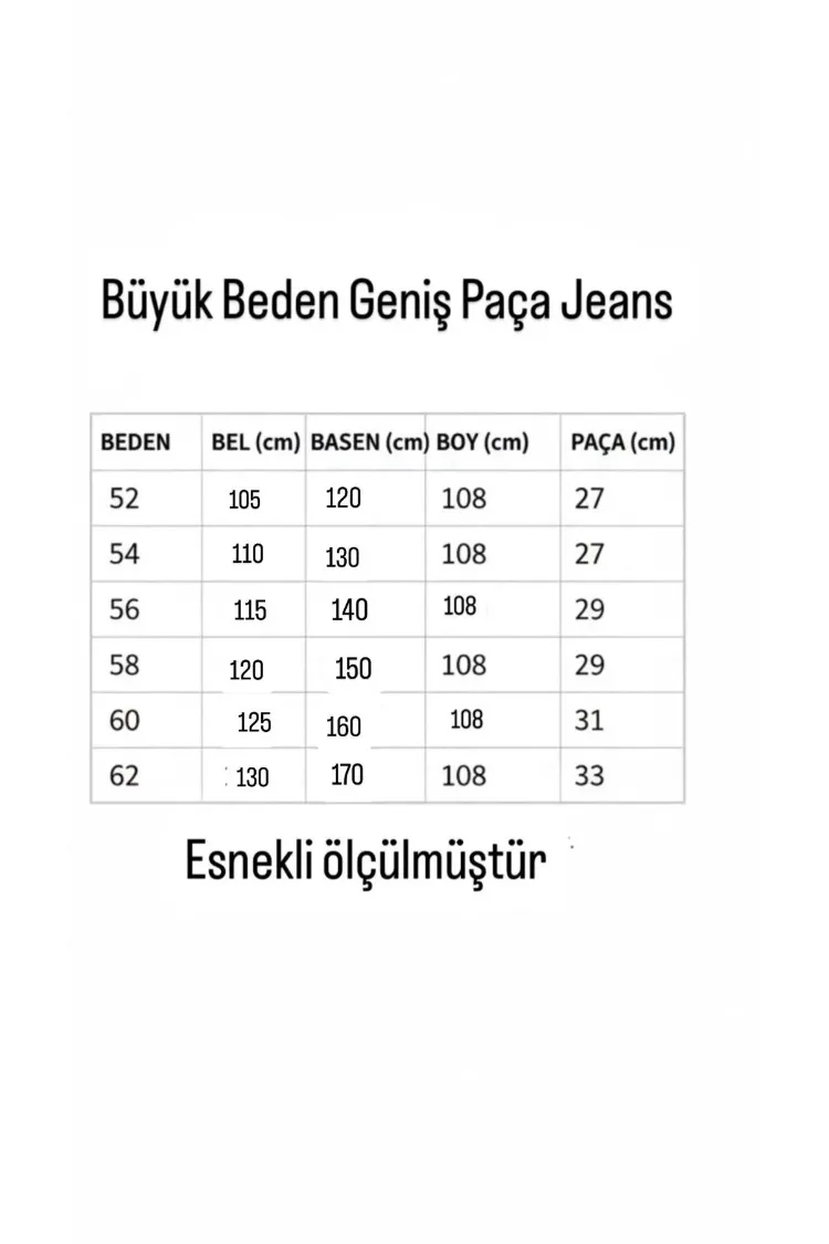 Yeni Sezon-Yüksek Bel Lastikli Wide Leg Pantolon - Esnek ve Rahat Kesim Jean-Siyah
