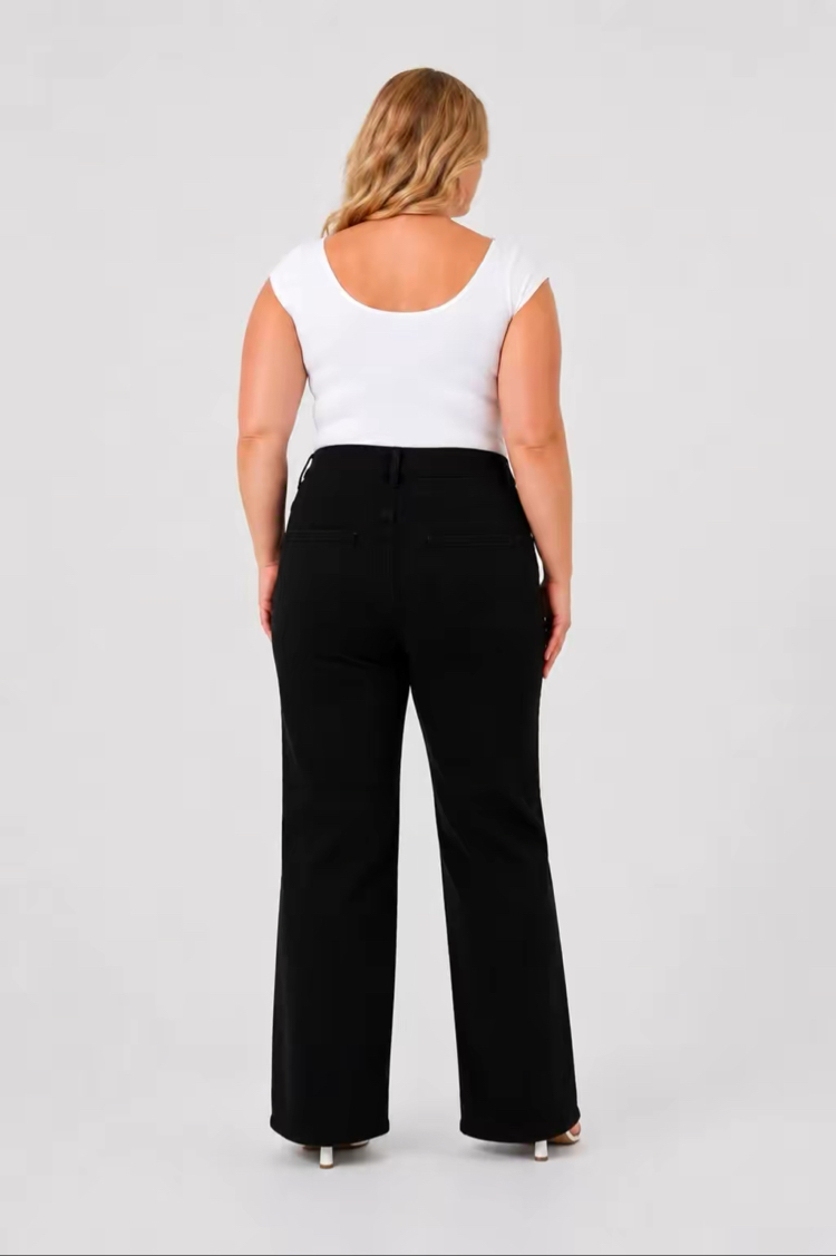 Büyük Beden Hamile Kot Pantolon -Karın Destekli ve Ayarlanabilir Belli Jeans