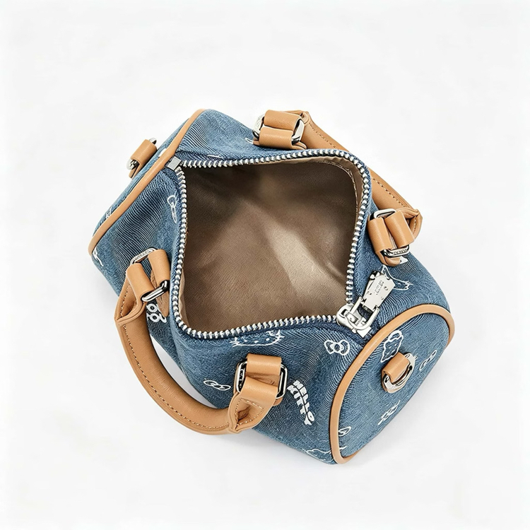 hello kitty denim mini handbag, sevimli korean style çapraz çanta