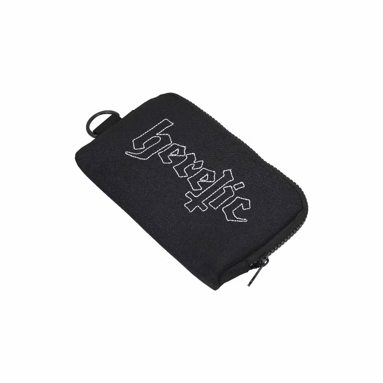 heretic black street wallet genesis beyaz detaylı kompakt erkek cüzdanı