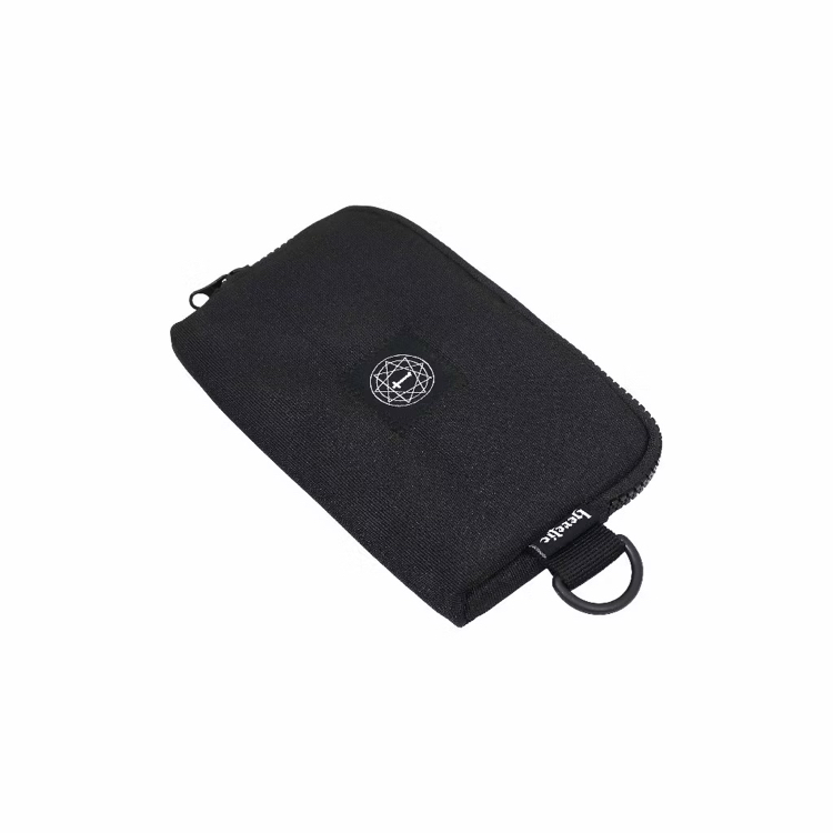 heretic black street wallet genesis beyaz detaylı kompakt erkek cüzdanı
