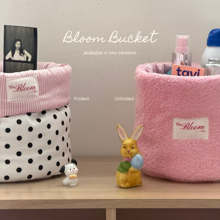 the bloom club pembe puffy organizer makyaj ve bakım çantası