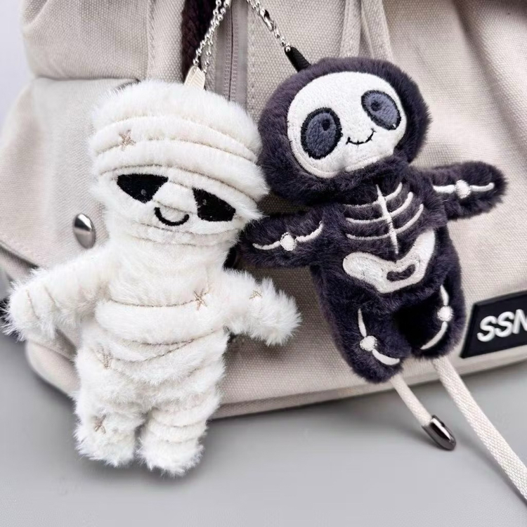 boo mummy scary plush anahtarlık premium yumuşak kore tarzı koleksiyonu
