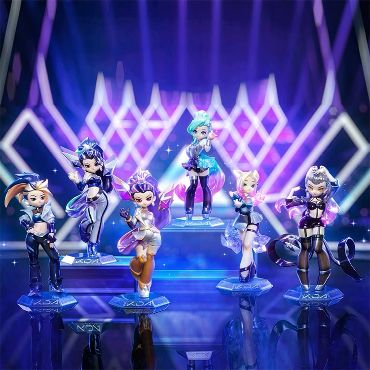 pop mart league of legends k/da all out blind box figür