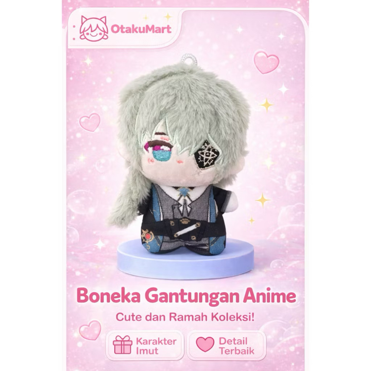 honkai star rail anaxa mini plush bebek – 10 cm