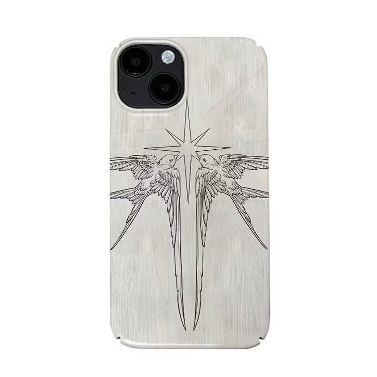 the swallow patterned artistic iphone case – sanatsal telefon kılıfı