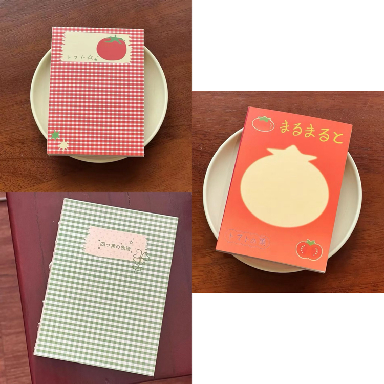 domatesli kareli aesthetic günlük defter
