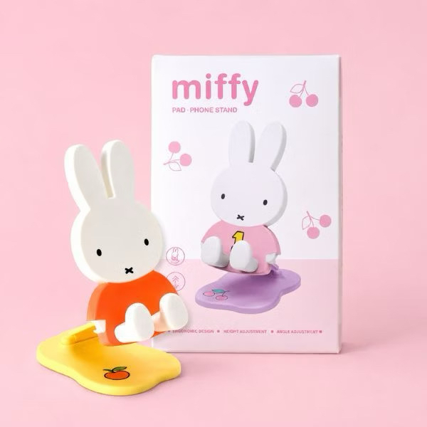 bns series miffy katlanabilir telefon tutucu, sevimli tavşan tasarımlı aksesuar