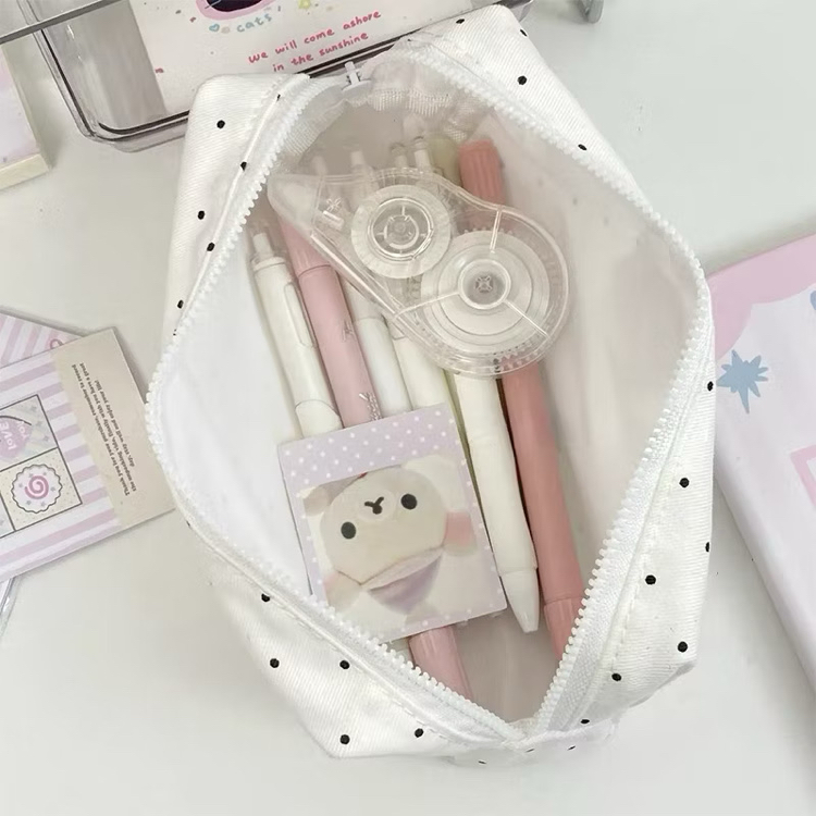 miffy polka dot aesthetic pencil case sevimli tavşan kalemlik modeli