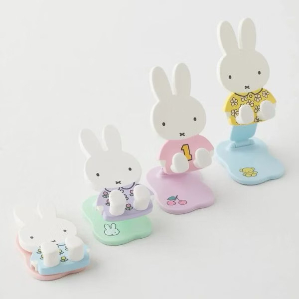 bns series miffy katlanabilir telefon tutucu, sevimli tavşan tasarımlı aksesuar
