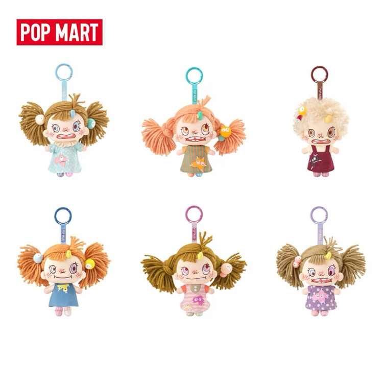 pop mart polar smudge puff peluş pendant anahtarlık figür