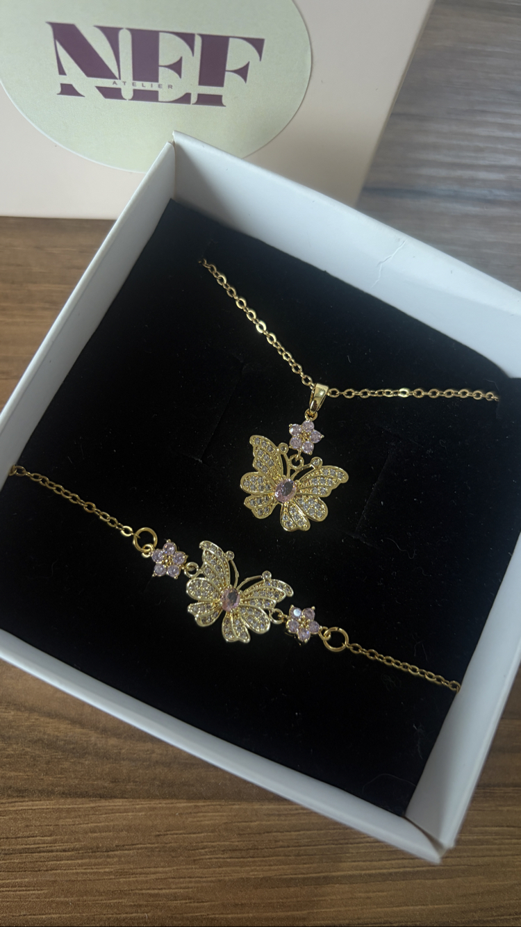 Floral Set | Kolye Bileklik