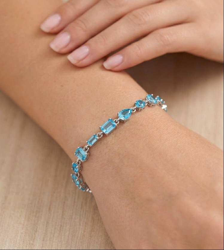 Mavi Romance Bileklik | Silver