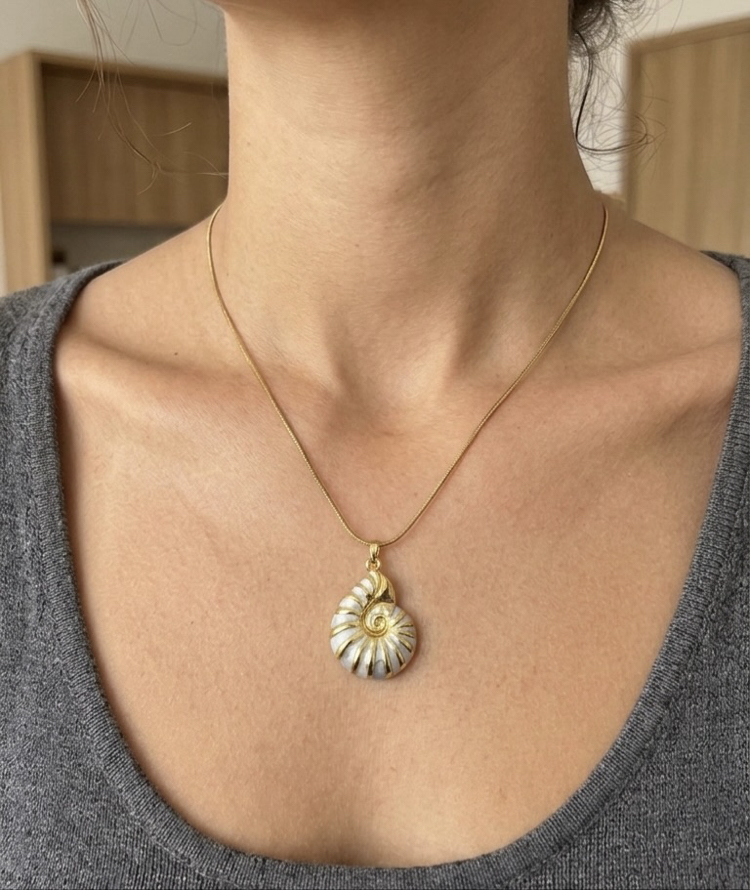 Spiral Kolye | Gold