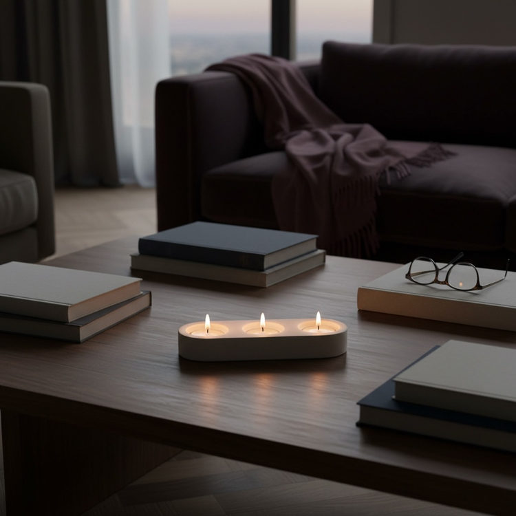 3 Parça Modern-Minimalist Mumluk Seti