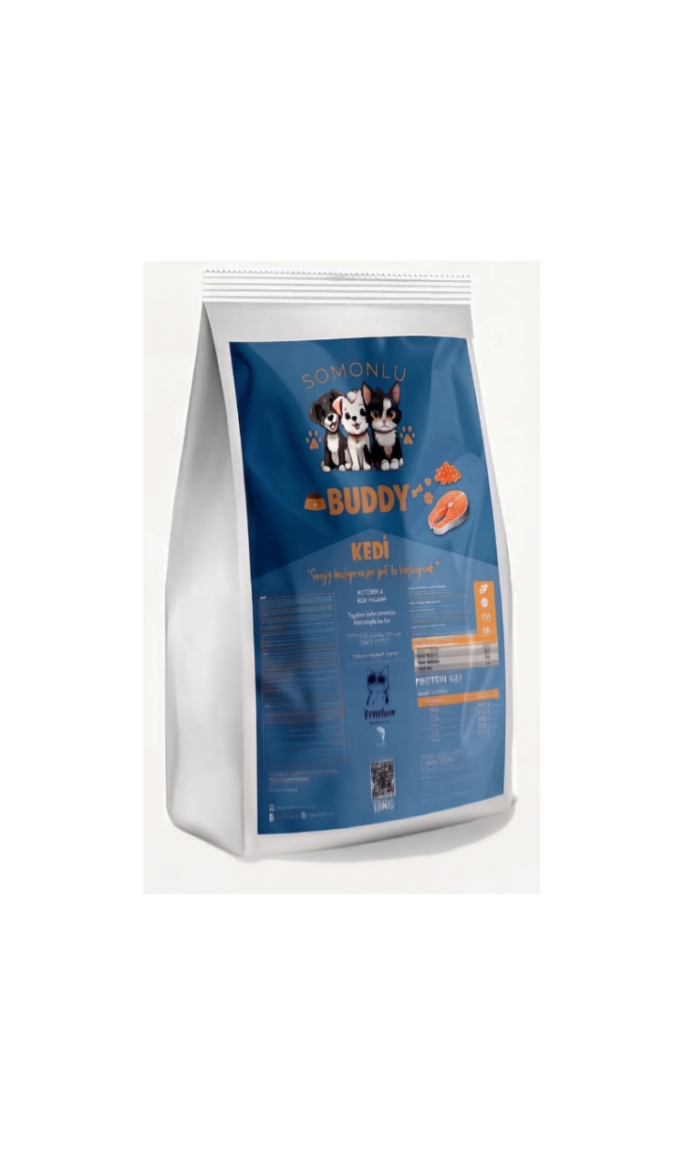 Buddy Premium Somonlu Kedi Maması 15KG