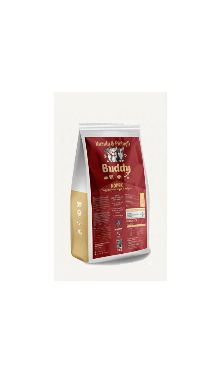 Buddy Premium Kuzu Etli Büyük Irk Köpek Maması 15KG