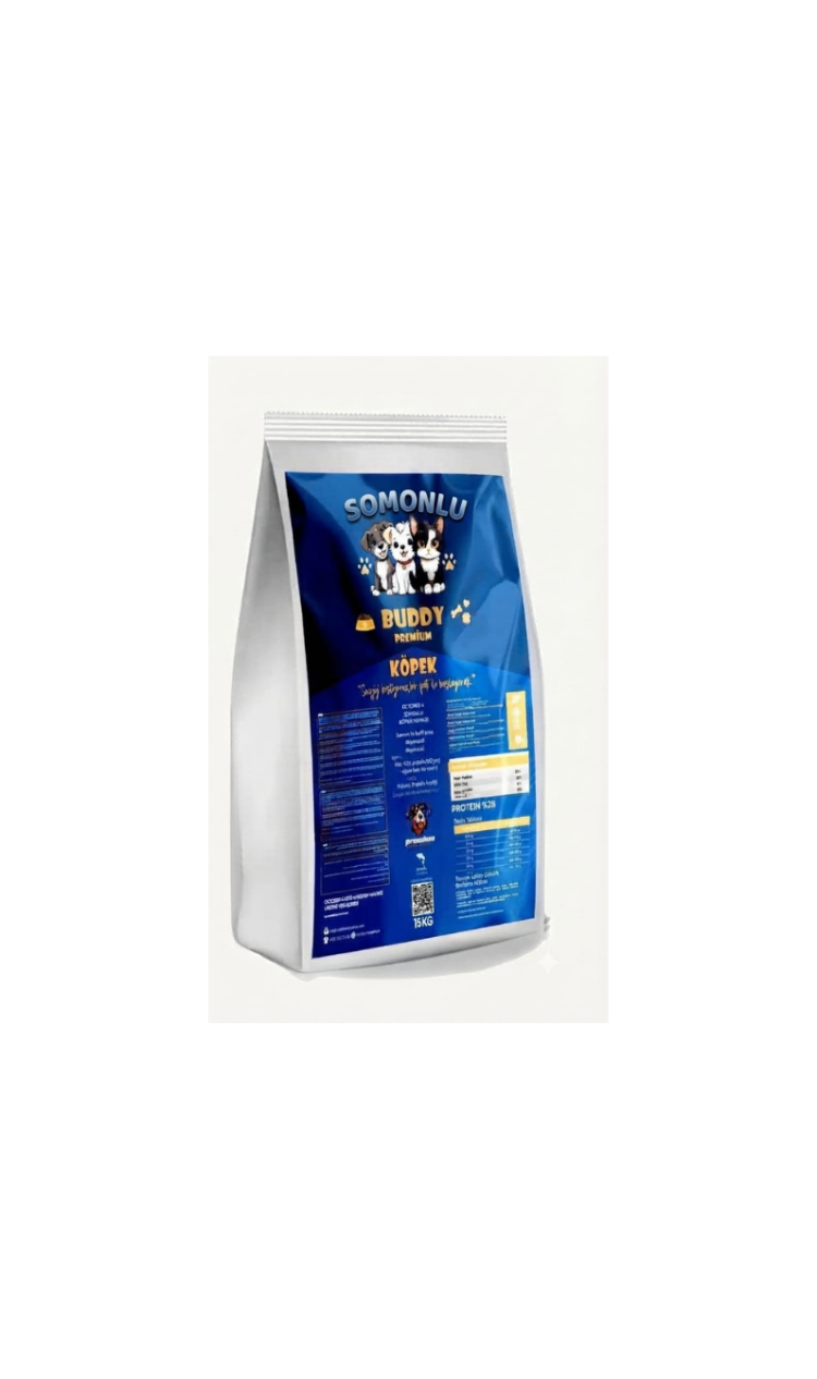 Buddy Premium Somonlu Büyük Irk Köpek Maması 15KG
