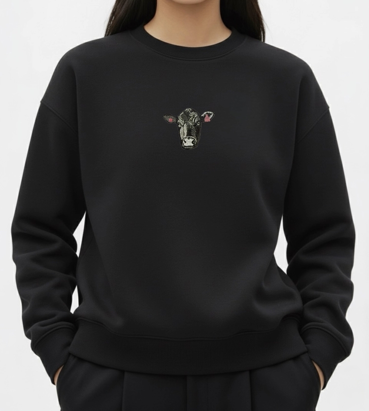 Angus | Siyah Oversize Sweatshirt