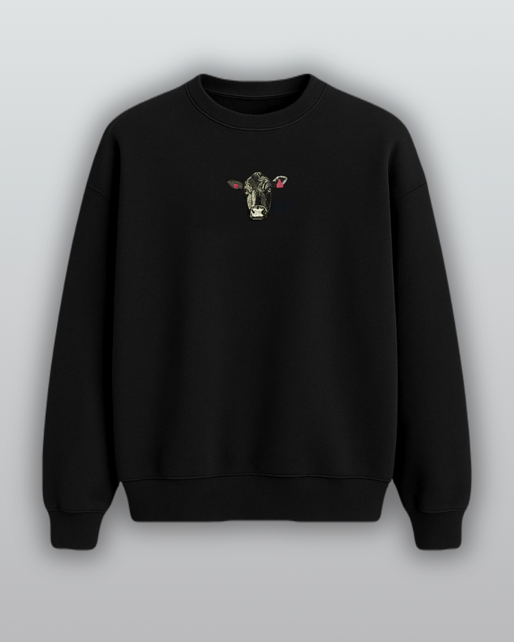 Angus | Siyah Oversize Sweatshirt