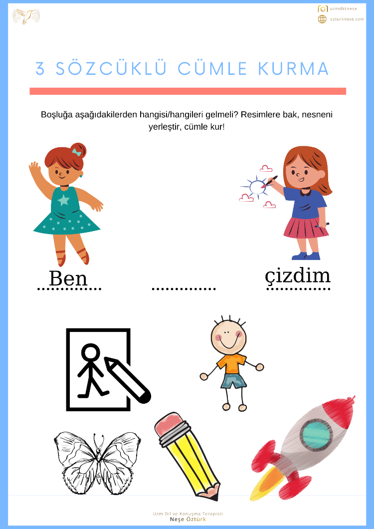 3 Sözcüklü Cümleye Geçiş