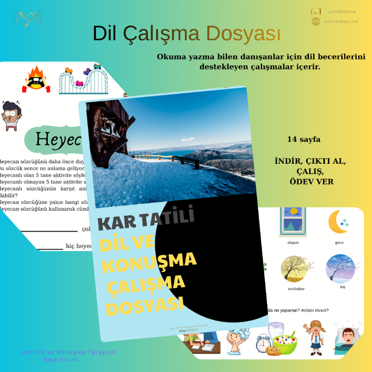 'Kar Tatili' Dil Çalışma Dosyası