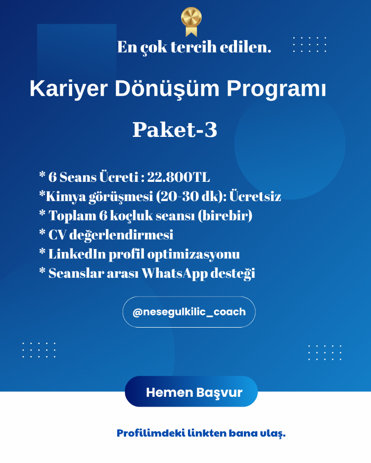 Kariyer Dönüşüm Programı - Paket 3
