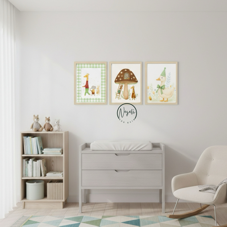 Sevimli Hayvanlar Poster Seti