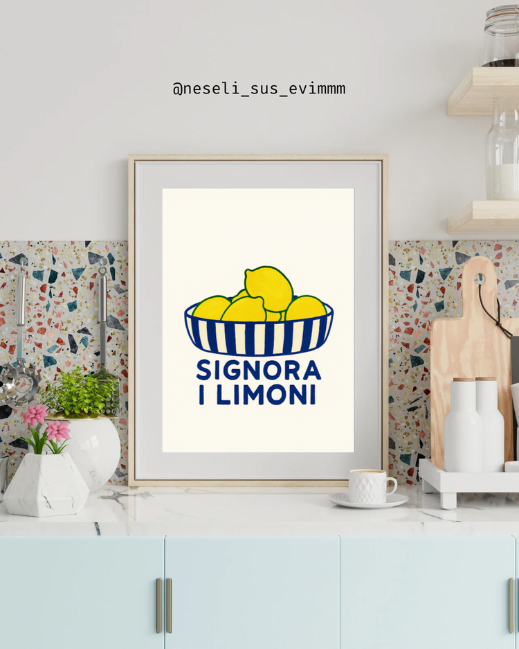 Limon Temalı 2’li Poster Seti
