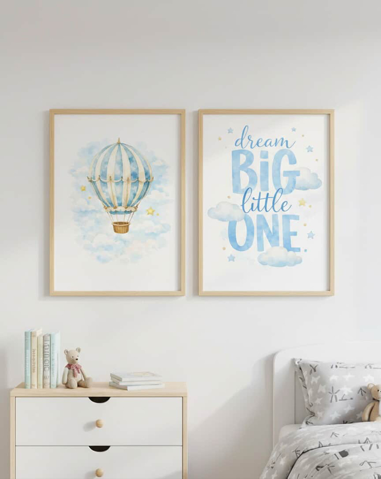 Uçan Balonlu 2’li Poster Seti