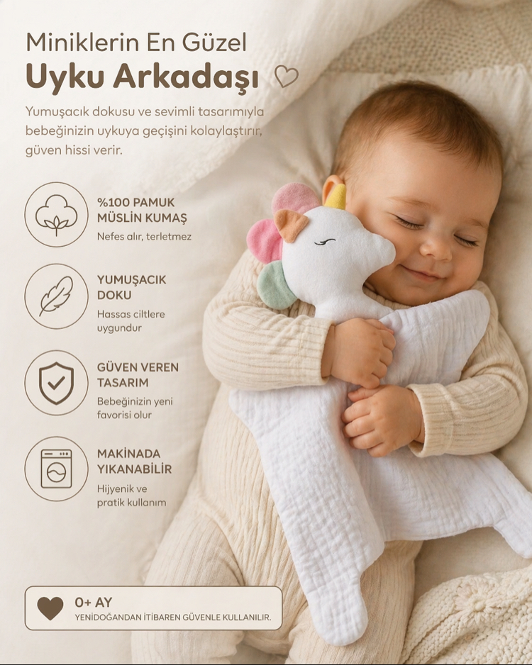 Unicorn Uyku Arkadaşı 35*35 cm