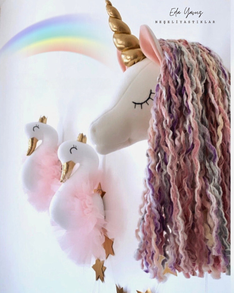 Unicorn / 2 adet kuğu