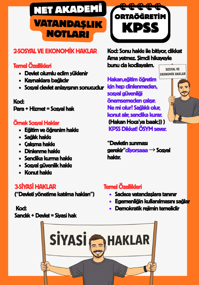 ORTAÖĞRETİM KPSS TÜM DERSLER KRİTİK NOTLAR