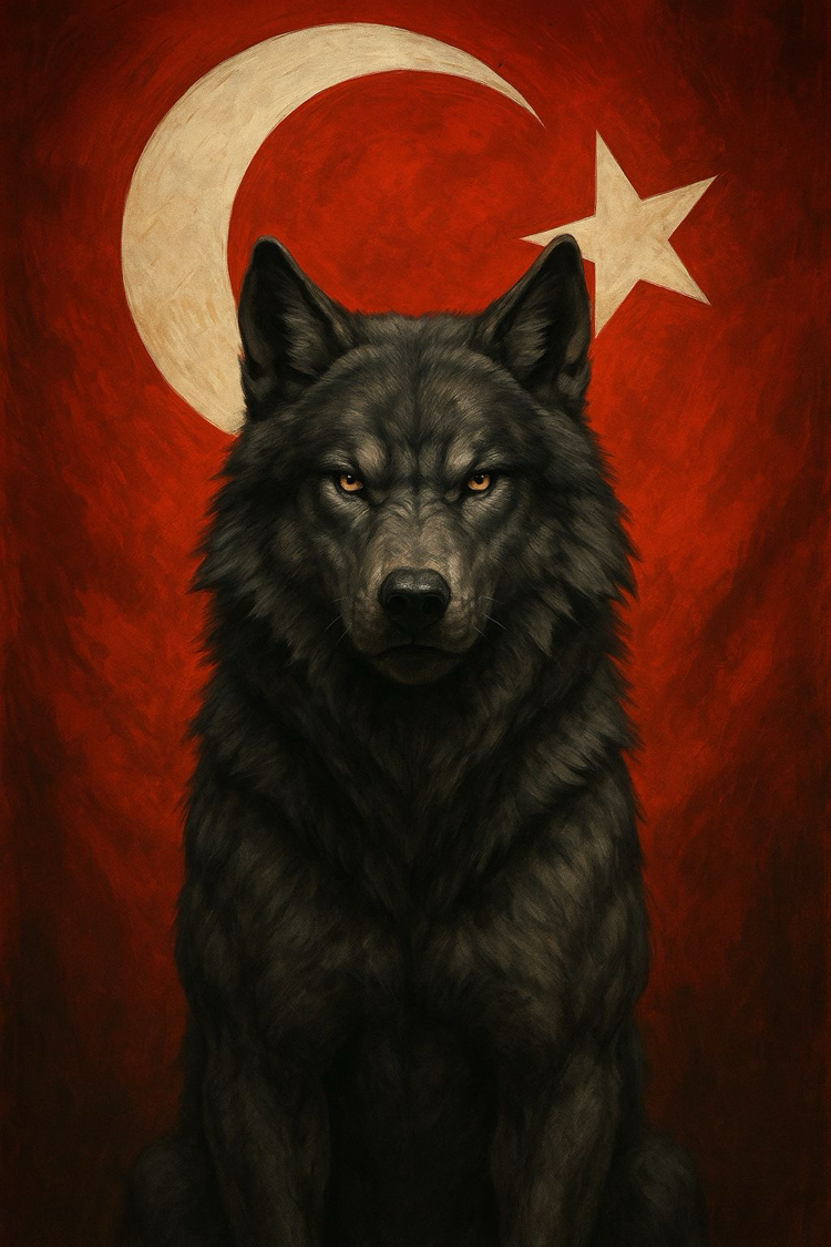 BOZKURT ve TÜRK Bayrağı Kapı Direği UV Baskı Folyo Kaplama > Her Araca Uyumlu > Araç Aksesuar
