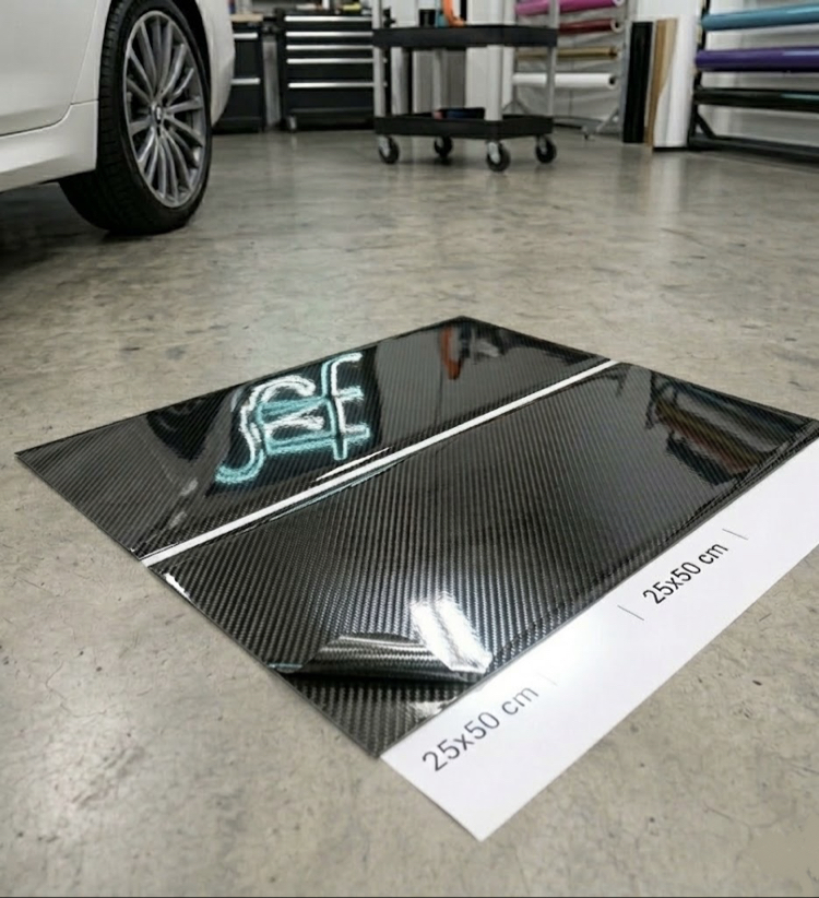 Premium Karbon 50x25 cm 2 Adet Araba Kapı Direği Kaplama Folyosu > Karbon Folyo Kaplama