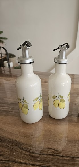Limon Desenli Yağdanlık
