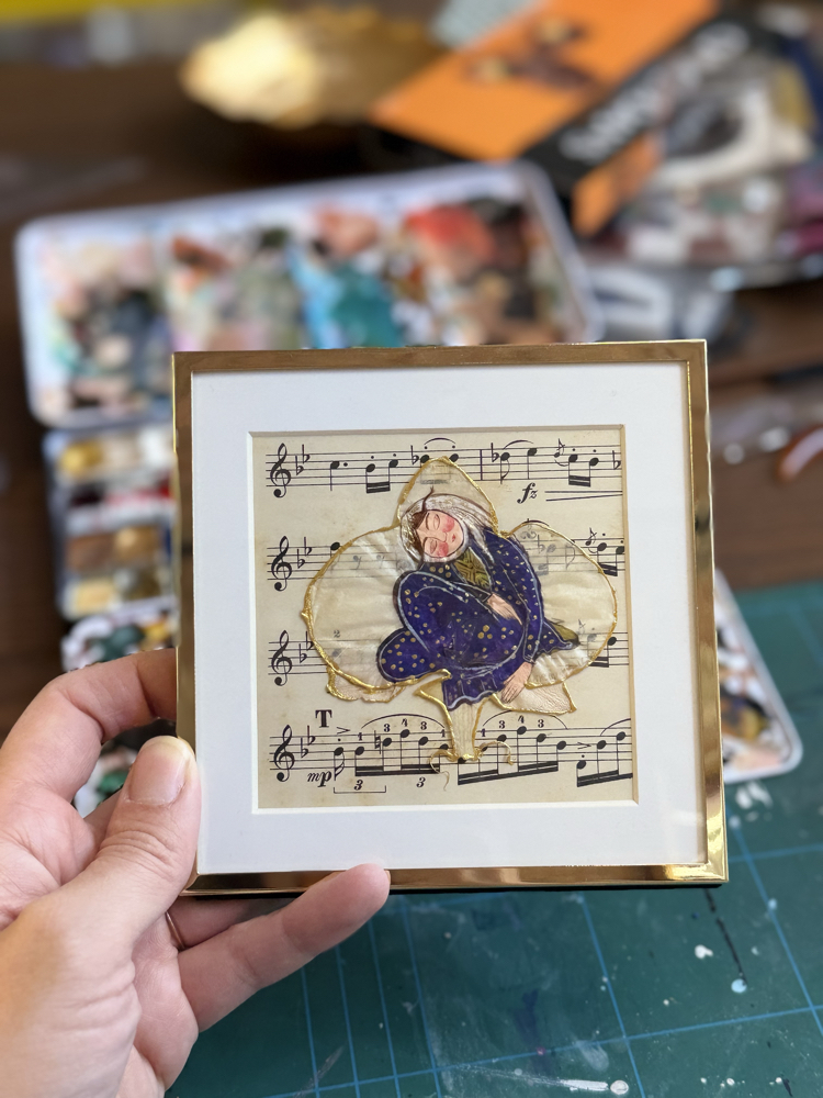 Orkide Üzerine Minyatür (Sufi Kadın)