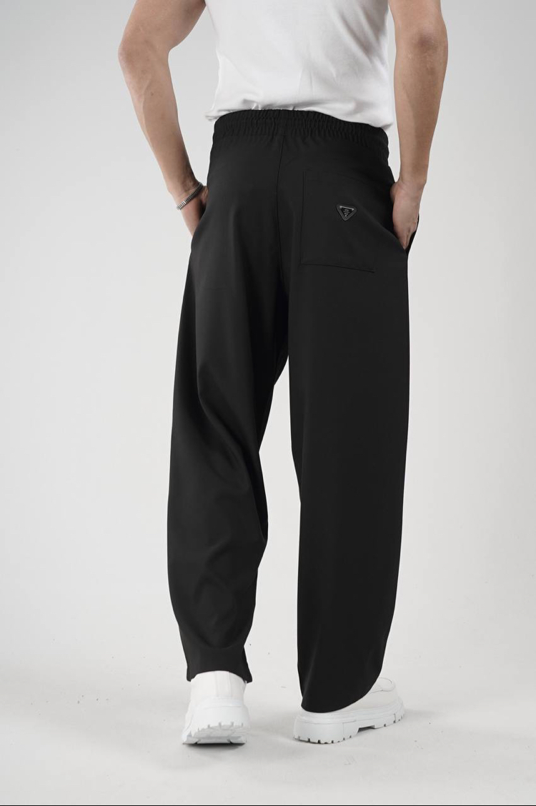 SİYAH BAGGY KUMAŞ PANTLON 