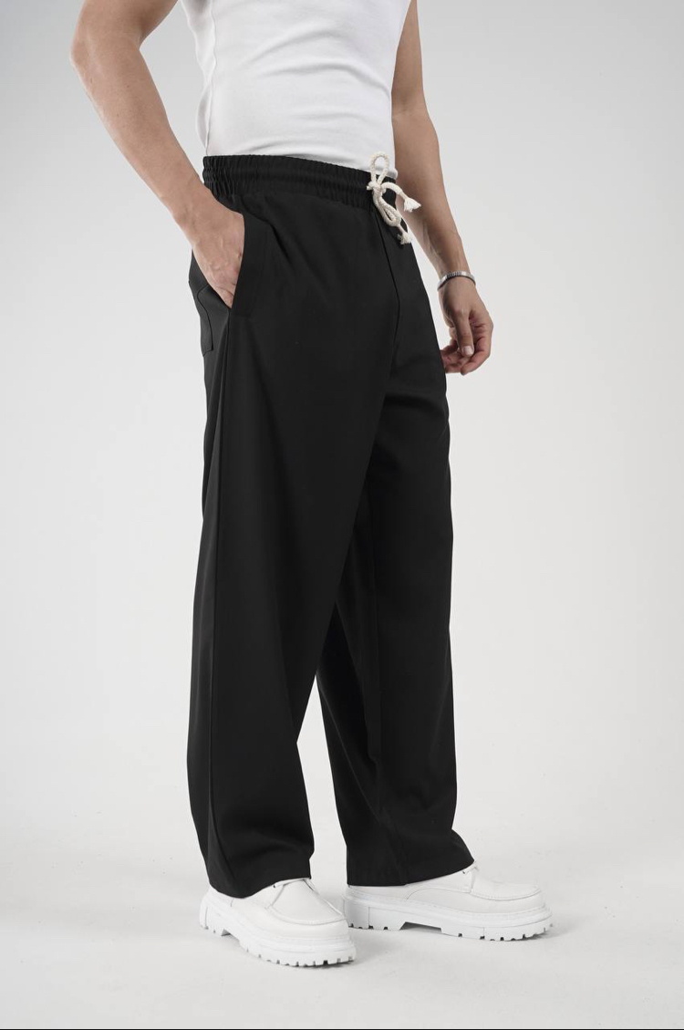 SİYAH BAGGY KUMAŞ PANTLON 