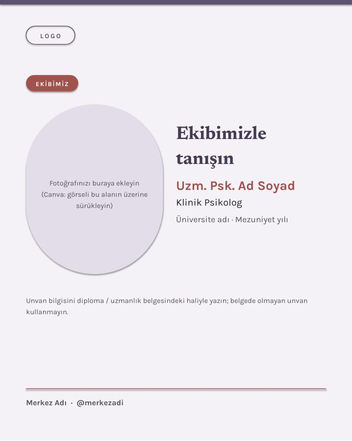 Mendo Sosyal Medya Kiti — Psikolog ve Danışmanlık Merkezi İçin 44 Instagram Tasarımı