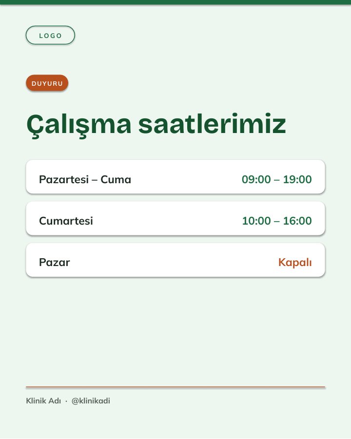 Vetta Sosyal Medya Kiti — Veteriner Kliniği İçin 44 Instagram Tasarımı