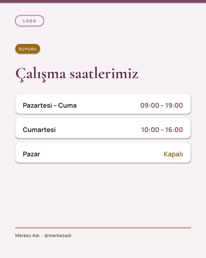 Aesthe Sosyal Medya Kiti — Güzellik Merkezi İçin 44 Instagram Tasarımı