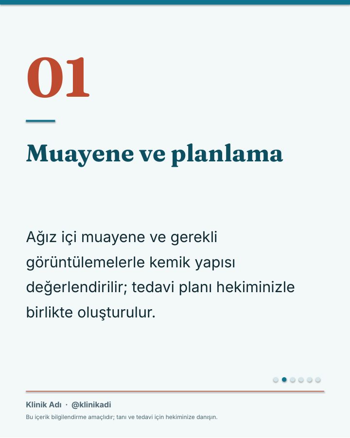 Denta Sosyal Medya Kiti — Diş Kliniği İçin 44 Instagram Tasarımı
