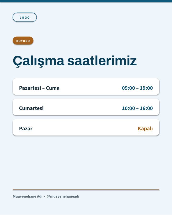 Medix Sosyal Medya Kiti — Muayenehane ve Hekimler İçin 44 Instagram Tasarımı