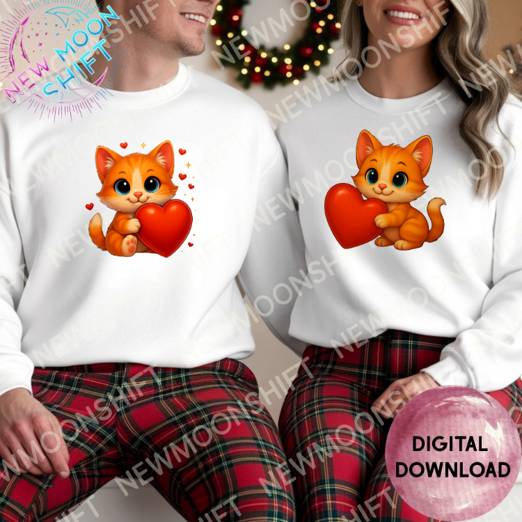 Sevimli Kedi Mimu - Valentine Day 80 PNG
