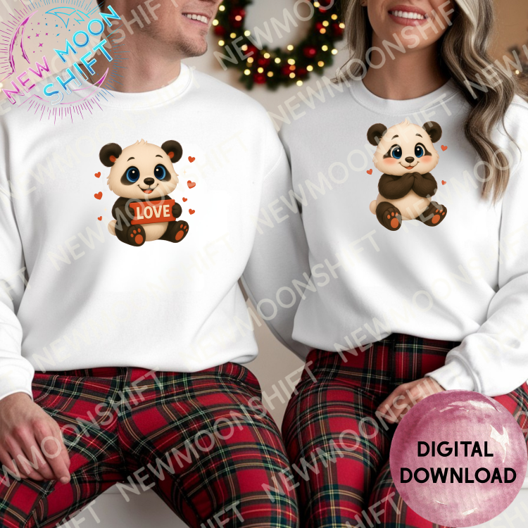 Sevimli Panda Pandamos ile Sevgililer Günü 60 PNG