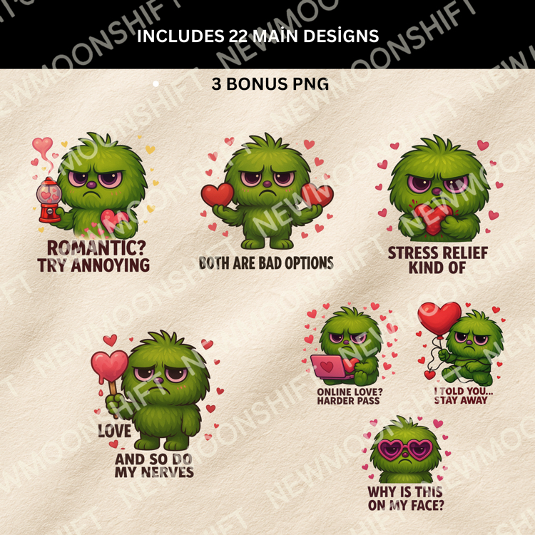 Sarcasmo - Anti Sevgililer Günü 25 PNG- (tişört, kupa, stiker baskıya hazır)
