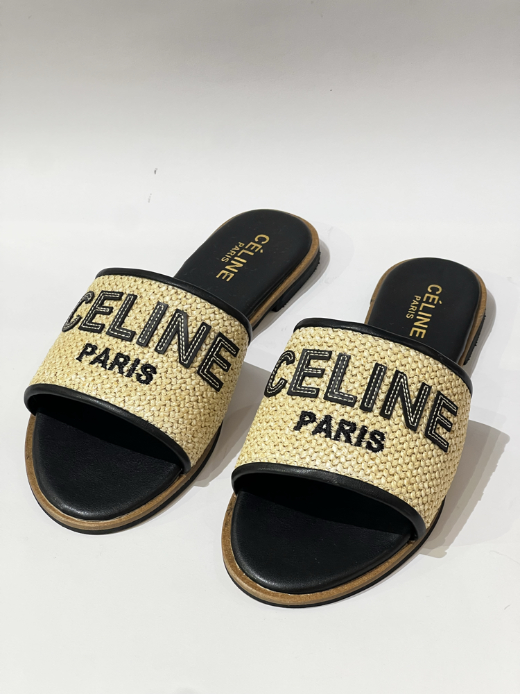 Celine Woven Women’s Slide Sandals